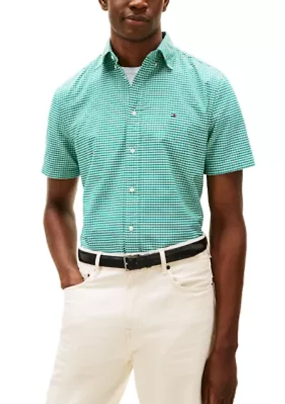 Men's Gingham Heritage Oxford Short Sleeve Shirt