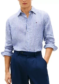 Men's Long Sleeve Bengal Striped Shirt