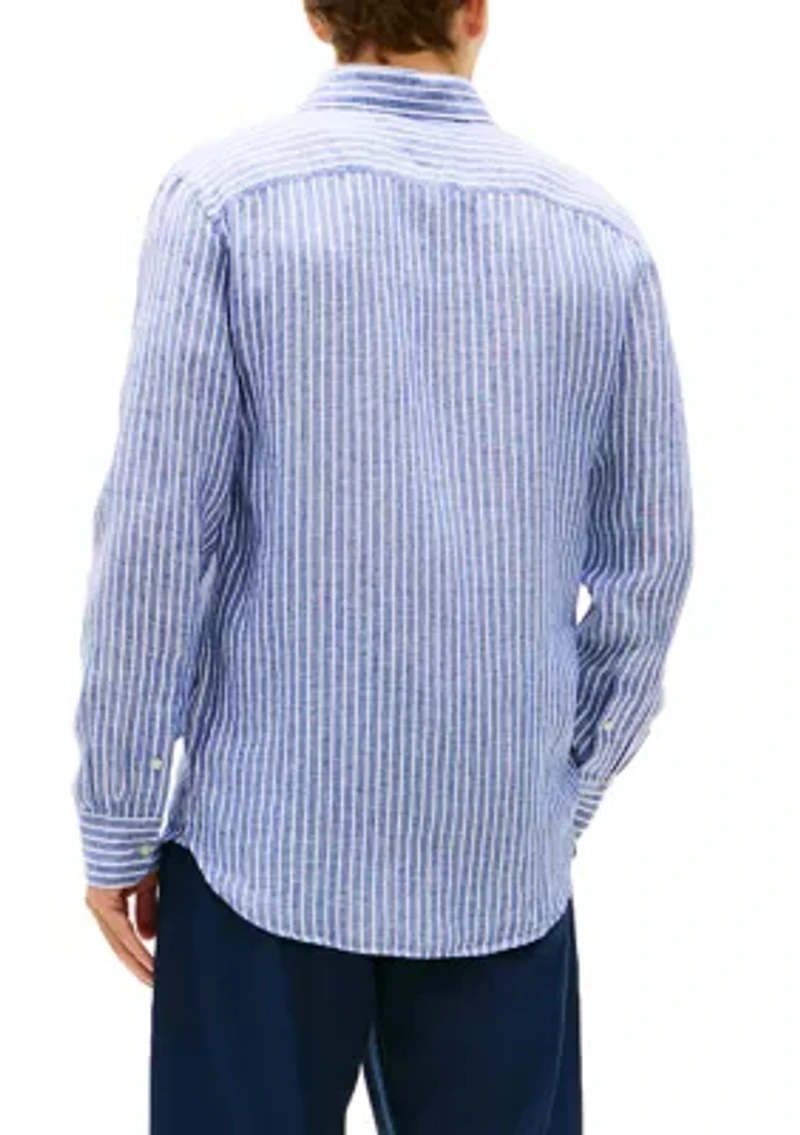 Men's Long Sleeve Bengal Striped Shirt