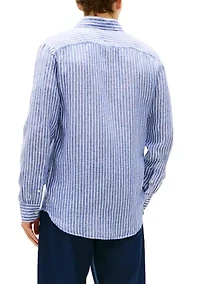 Men's Long Sleeve Bengal Striped Shirt