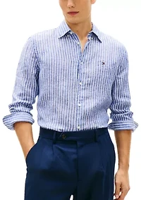 Men's Long Sleeve Bengal Striped Shirt