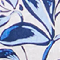 Men's Short Sleeve Linen Floral Shirt