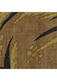 Men's Short Sleeve Linen Floral Shirt