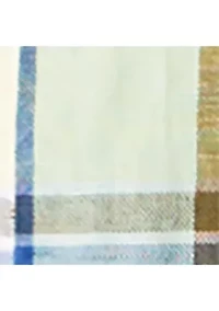 Men's Linen Blend Madras Checkered Shirt