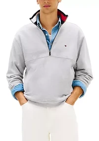 Men's Flag Quarter Zip Sweater