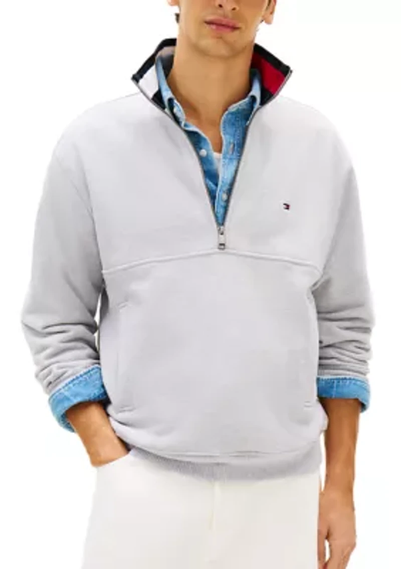 Men's Flag Quarter Zip Sweater