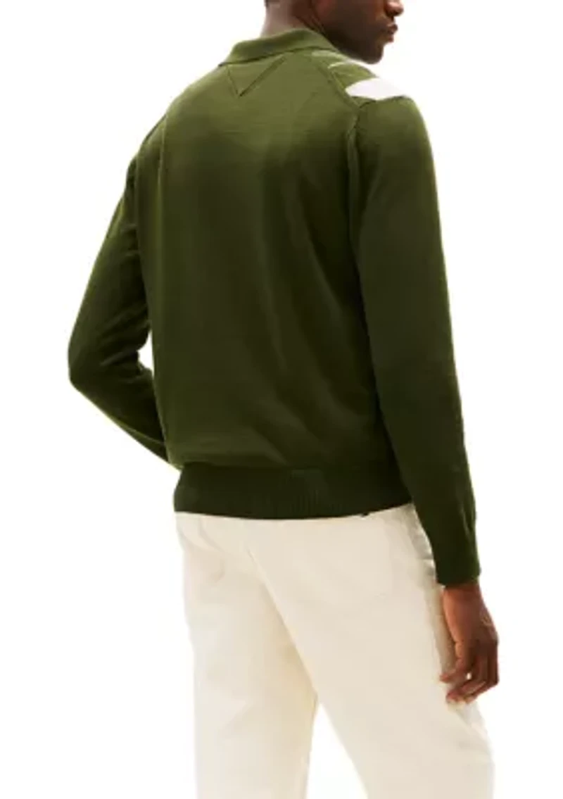 Men's Argyle Rugby Sweater