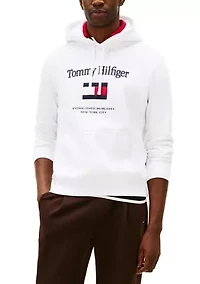 Embroidered Flag Hoodie