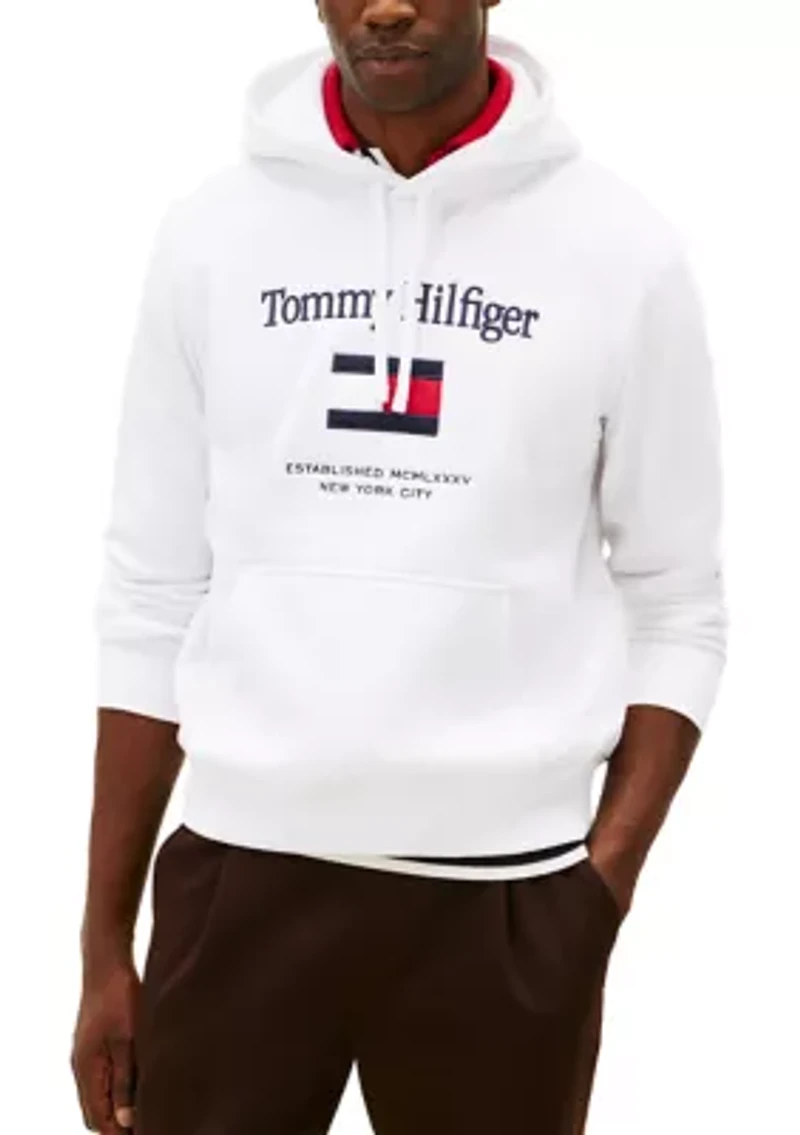 Embroidered Flag Hoodie