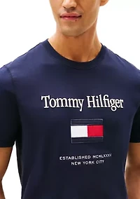 Men's Embroidered Flag T-Shirt