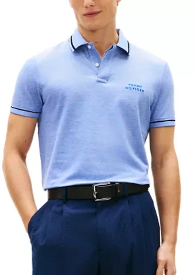 Men's Oxford Two Tone Polo Shirt