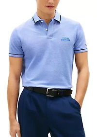 Men's Oxford Two Tone Polo Shirt
