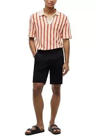 Men's Open Knit Relaxed Fit Polo Shirt