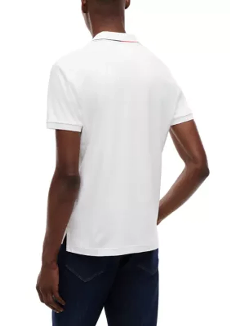 Men's Tipped Slim Polo Shirt