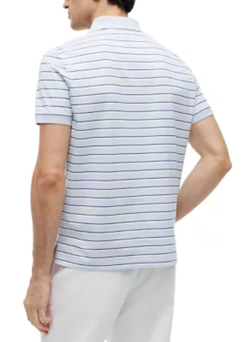 Men's Interlock Striped Polo Shirt