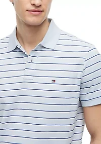 Men's Interlock Striped Polo Shirt
