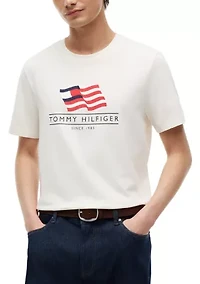 Men's Logo Flag Graphic T-Shirt