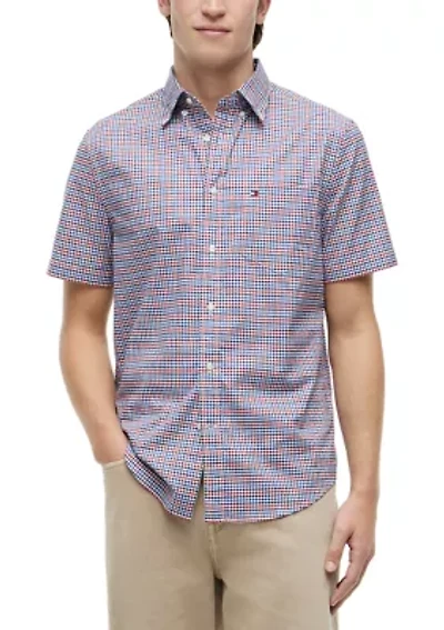 Men's Oxford Gingham Print Shirt