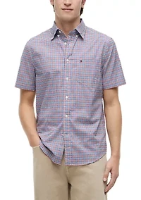 Men's Oxford Gingham Print Shirt