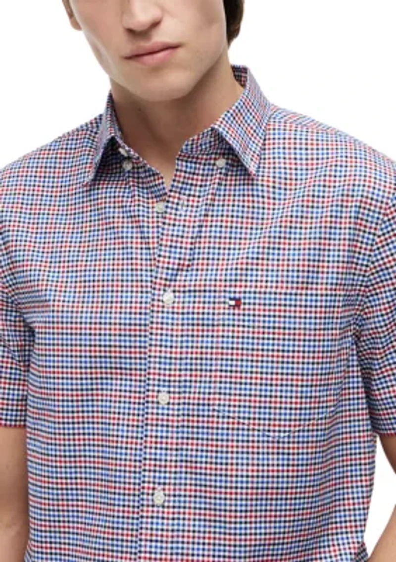Men's Oxford Gingham Print Shirt