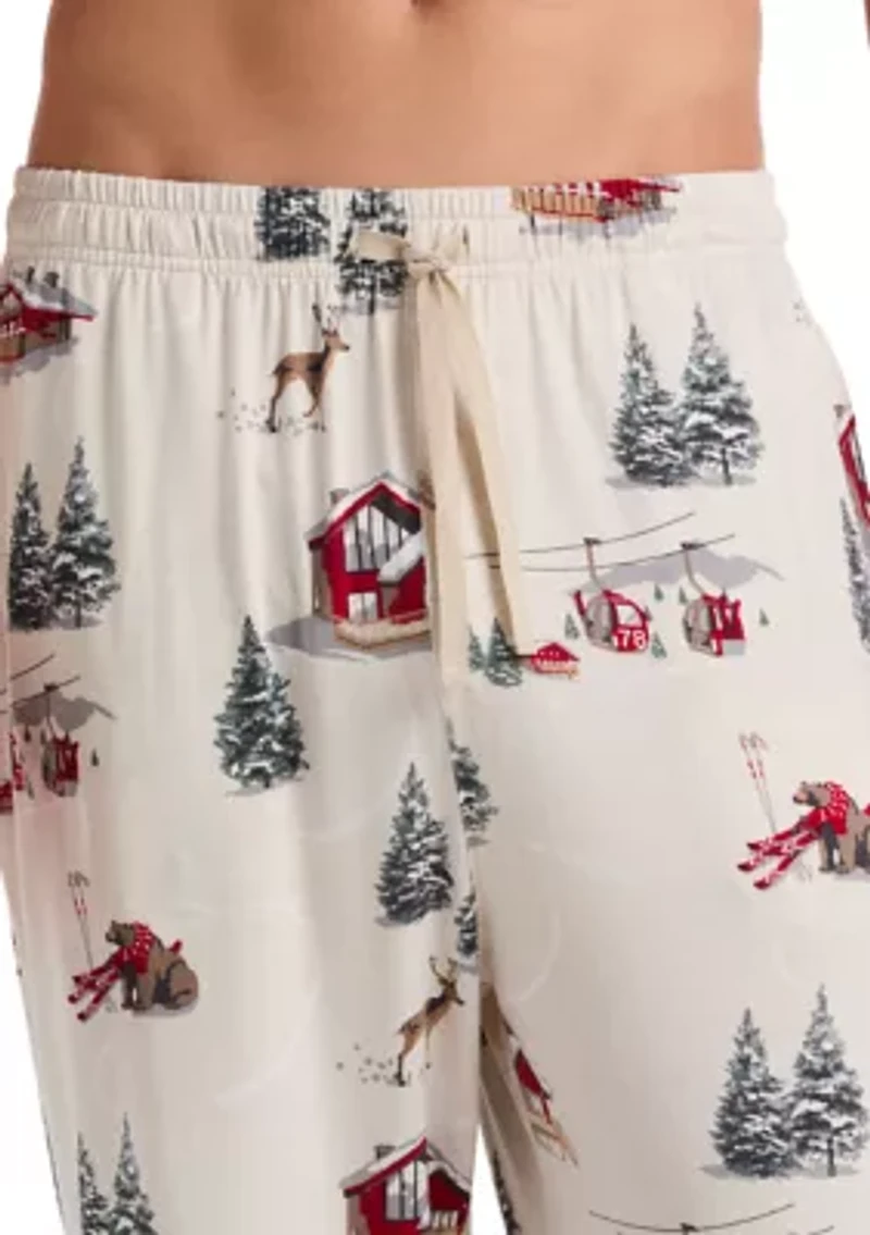 Deluxe Touch Snow Day Pajama Pants