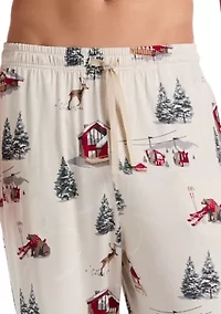 Deluxe Touch Snow Day Pajama Pants