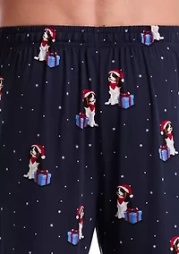 Men's King Charles Printed Deluxe Touch Pajama Pants