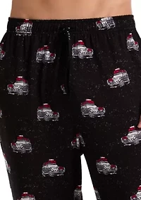 Men's Holiday Car Printed Deluxe Touch Pajama Pants