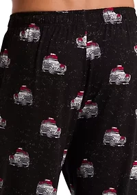 Men's Holiday Car Printed Deluxe Touch Pajama Pants