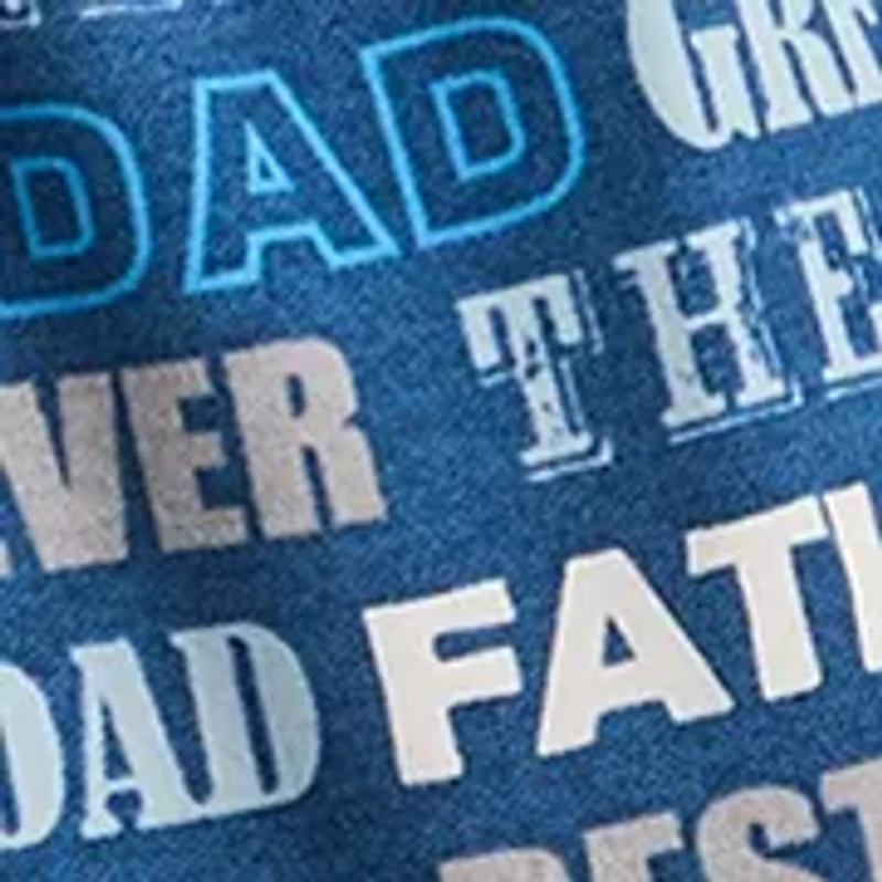 Men's Patterned Deluxe Touch Best Dad Ever Sleepwear Pants