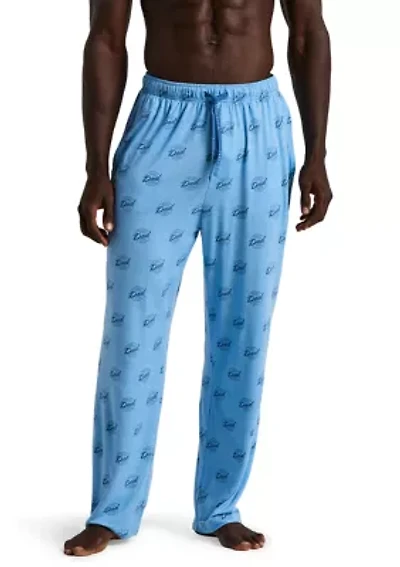 Men's Soft Touch Patterned Jersey Sleep Pants
