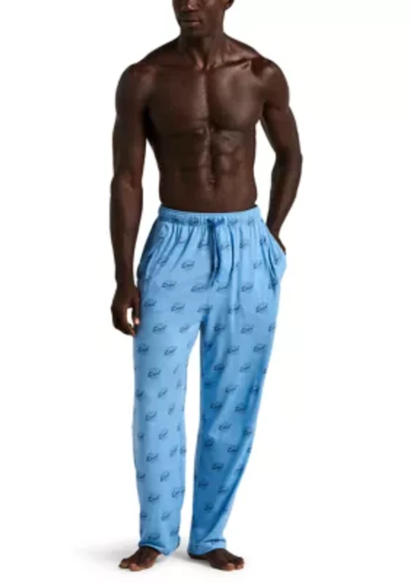 Men's Soft Touch Patterned Jersey Sleep Pants
