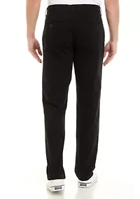Men's Flat Front Twill Pants