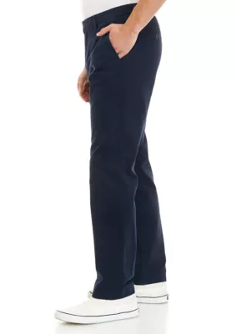 Men's Flat Front Twill Pants