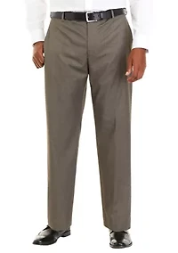 Men's Straight Fit Solid Dress Pants
