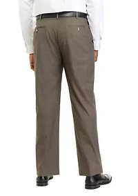 Men's Straight Fit Solid Dress Pants