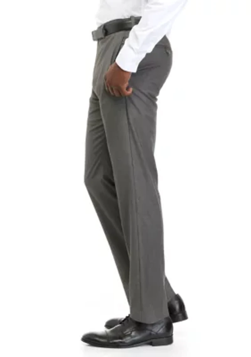 Men's Straight Fit Solid Dress Pants