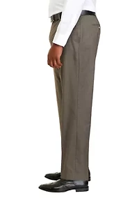 Men's Straight Fit Solid Dress Pants
