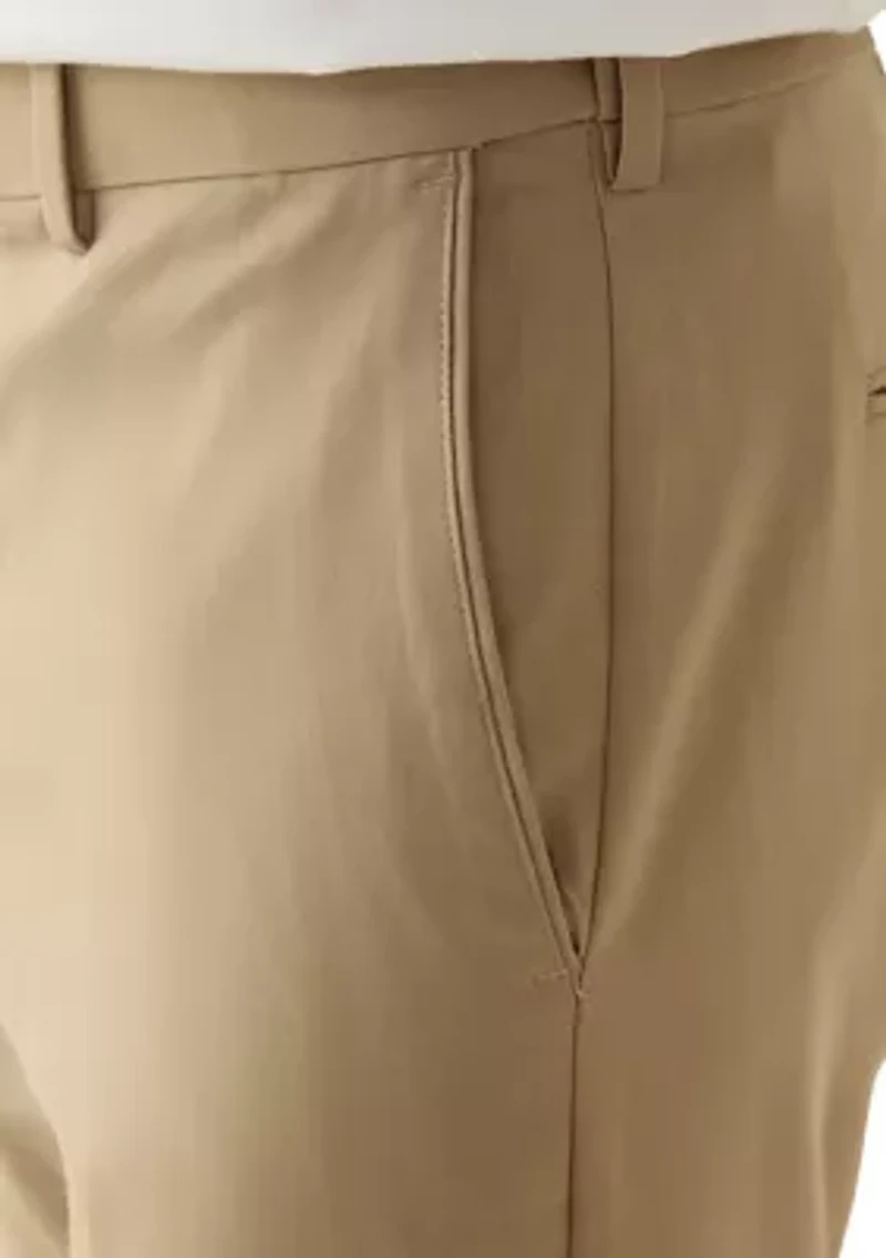 Men's Straight Fit Solid Dress Pants