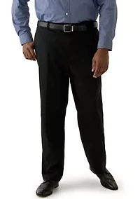 Big & Tall Straight Leg Flat Front Pants