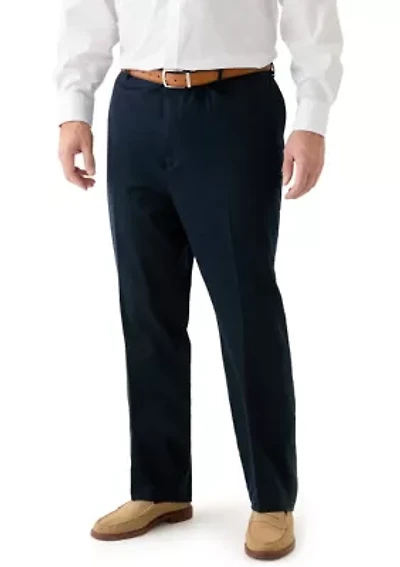 Big & Tall Straight Leg Flat Front Pants