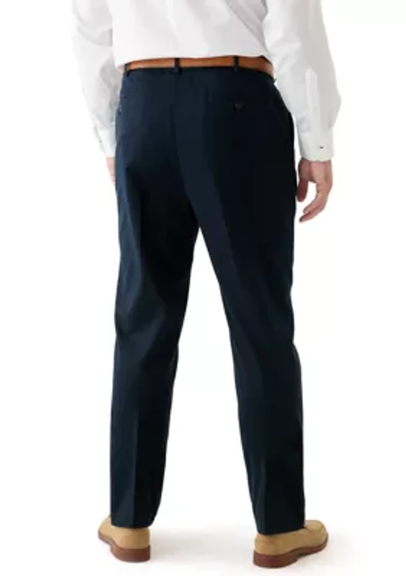 Big & Tall Straight Leg Flat Front Pants
