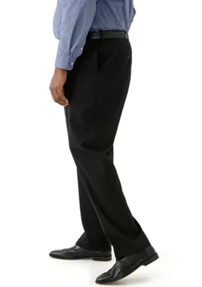 Big & Tall Straight Leg Flat Front Pants