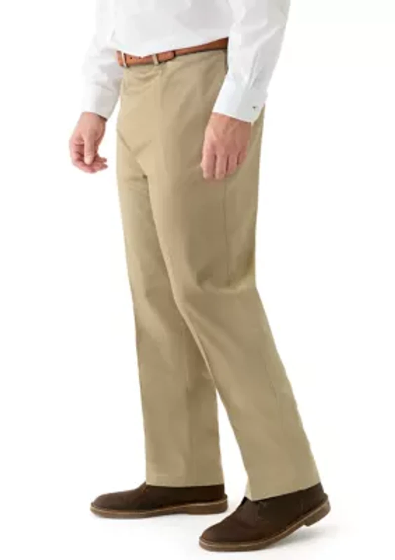 Big & Tall Straight Leg Flat Front Pants