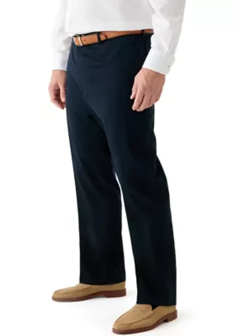 Big & Tall Straight Leg Flat Front Pants