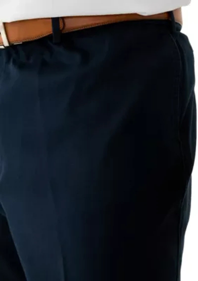 Big & Tall Straight Leg Flat Front Pants