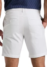 Technical Flat Front 8" Golf Shorts