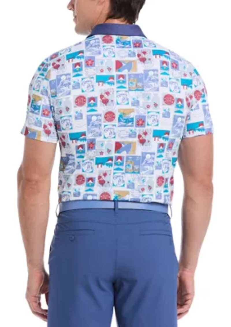 Men's Pete's Stamp Statement Golf Polo Shirt