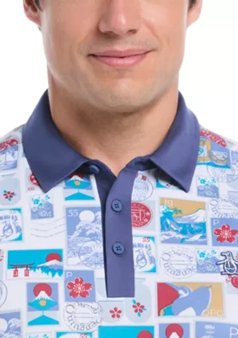 Men's Pete's Stamp Statement Golf Polo Shirt