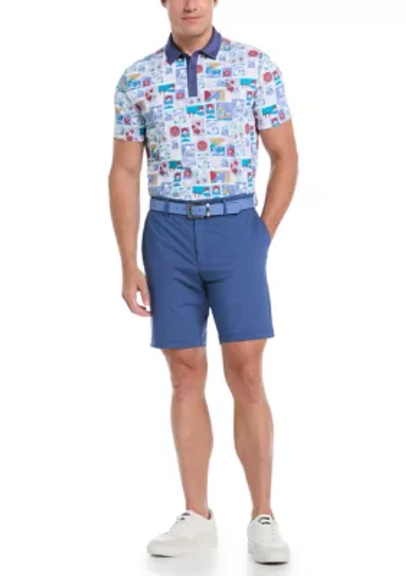 Men's Pete's Stamp Statement Golf Polo Shirt